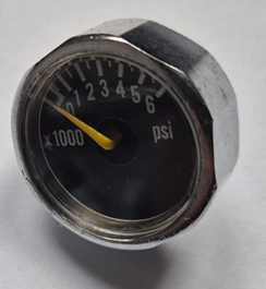 HIGH PRESSURE GAUGE 6000 PSI